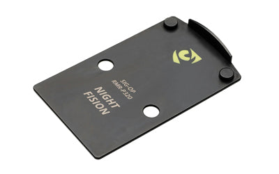 Night Fision, Pistol Optic Plate, Fits Optic Ready Sig P320, Trijicon RMR/Holosun 507C, Black