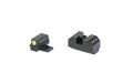 Night Fision, Optics Ready Stealth Series Sights, Tritium with Yellow Fluorescent Ring Front Sight, Black Rear Sight, Fits Springfield Hellcat OSP/RDP, Square Notch Rear Sight, Nitride Finish, Black