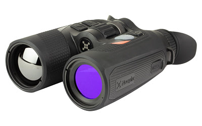 NOCPIX, Quest H50R, Thermal Binocular, 4X Native Magnification, 8X Digital Zoom, 50mm Objective Lens, 1000 Yard Laser Range Finder, 12 Micron, 640x512 (60 Hz) , Matte Finish, Black