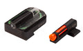 Hi-Viz, FASTDOT H3, Fits Canik Mete, Tritium/Fiber Optic Night Sights, Red Front With Green Rear