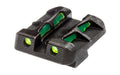 Hi-Viz, Litewave Sight, Fits 9MM, 40 S&W 357 Sig, Rear Only, Includes Litepipes and Key
