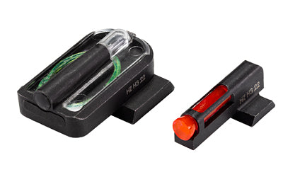 Hi-Viz, FASTDOT H3, For Sig Sauer P320/P365, Tritium/Fiber Optic Night Sights, Red Front With Green Rear