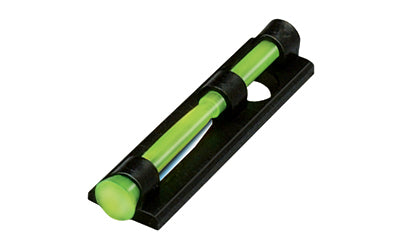 Hi-Viz, CompSight, Interchangeable Shotgun Sight. Screw-Attach design replaces the front bead on a shotgun. Fits most vent-ribbed shotguns with removable front bead. Includes four Green, three Red, and one White replaceable LitePipes in four diameters.