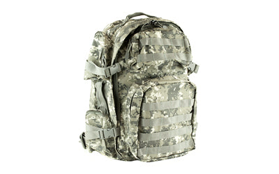 NcSTAR, Tactical Backpack, 18" x 12" x 6" Main Compartment, Nylon, Gray Digital Camo, Adjustable Shoulder Straps, Exterior PALS/ MOLLE Webbing, Hydration Bladder Compatible