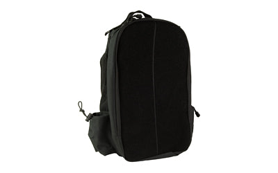 NcSTAR, Patch Backpack, 18"x14"x3" Main Compartment with Hydration Compartment, Black, Large Secondary Compartment, Small Side Zip Pocket, Small Draw Cord Side Pouch, 17"x11" Soft Loop Surface for Hook Backed Patches