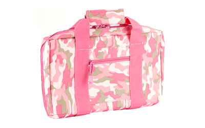 NcSTAR, Discreet Pistol Case, Nylon, Pink, Two Padded Handgun Compartments, Six Elastic Magazine Loops, Carry Handle