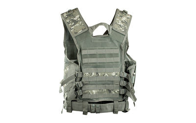 NcSTAR, Tactical Vest, Nylon, Digital Camo, Size Medium- 2XL, Fully Adjustable, PALS Webbing, Pistol Mag Pouches, Rifle Mag Pouches, Includes Pistol Belt with Additional Accessory Pouches