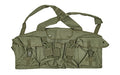 NcSTAR, AK Chest Rig, Vest, Ambidextrous, Green, (6) Magazines, Nylon, Mag Pouch