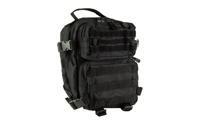 NcSTAR, Every Day Pack, Backpack, 12.5"x11.5"x3" Main Compartment, Black, Two Small Compartments with Four Cinch Straps, Molle Webbing, Adjustable Bottom Straps
