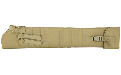 NcSTAR, Shotgun Scabbard, Tan, Nylon, 29" Length, Six Metal D-Ring locations, Includes Padded Shoulder Sling