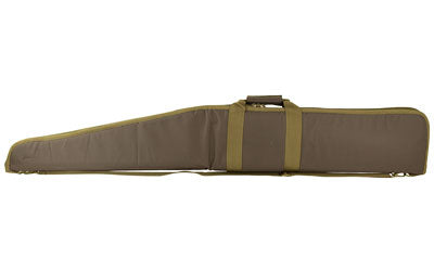 NcSTAR, 2958 Series Shotgun Case, Brown, Nylon, 54" Length, Metal Lockable Zipper Pulls, Includes Adjustable 2" Shoulder Strap with Shoulder Pad