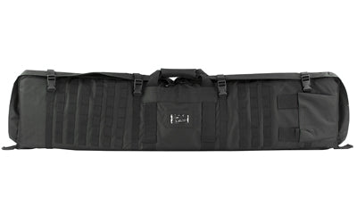 NcSTAR, Rifle Case Shooting Mat, 48" Rifle Case, Unfolds to 66" Shooter's Mat, Nylon, Black, Exterior PALS Webbing, Includes Backpack Shoulder Straps