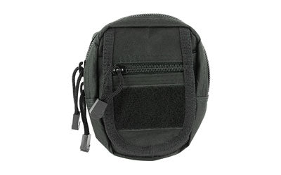 NcSTAR, Small Utility Pouch, Nylon, Black, MOLLE Straps for Attachment, Zippered Compartment