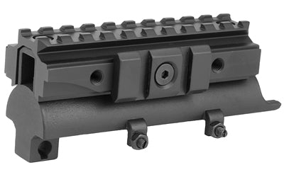 NcSTAR, SKS Tri-Rail Receiver Cover, Black, Fits SKS, Replaces Existing SKS Receiver Cover and Provides (3) Rails for Mounting, See-Through Design Allows the Shooter to Use Iron Sights while Mounted