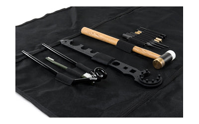 NcSTAR, AR15/M4 Gunsmithing Tool Kit, Includes Tool Roll/ Cleaning Mat, AR15 Armorers Wrench, Handguard Removal Tool, AR15/M4 A1 & A2 Front Sight Adjustment Tool, Brass & Nylon Hammer, (3) Steel Punches, (2) Brass Punch, (2) Plastic Punches, and Nylon
