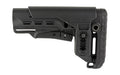 NcSTAR, Tactical Stock with Cheek Riser, Fits AR-15 with Mil Spec Buffer Tube, Matte Finish, Black
