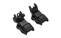 NcSTAR, Pro Series Flip-Up Sights, Front and Rear, Fits Picatinny, Matte Finish, Black