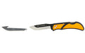 Outdoor Edge, Razor EDC Lite, Folding Knife, Plain Edge, 3" Blades, 420J2 Stainless Steel, Orange and Black Handle, Includes (4) Drop Point Blades