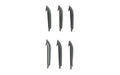 Outdoor Edge, Edge Drop-Point Blades, Plain Edge, 3.5" Blades, 420J2 Steel, Black Oxide Finish, Black, 6 Pack