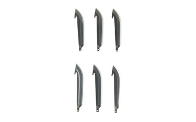Outdoor Edge, Edge Drop-Point Blades, Plain Edge, 3.5" Blades, 420J2 Steel, Black Oxide Finish, Black, 6 Pack
