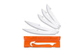 Outdoor Edge, Razor Safe Replacement Blades, Plain Edge, 20J2 Stainless Steel, (3) 3.5" Drop Point Blades, (2) 5" Boning/Fillet Blades, and (1) Gutting Blade