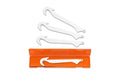 Outdoor Edge, Razor Safe Replacement Blades, Plain Edge, 20J2 Stainless Steel, (4) 3.5" Guthook Blades