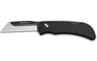 Outdoor Edge, Razorwork, Folding Knife, Plain Edge, 2.5" Blades, Black Oxide Finish, 420J2 Stainless Steel, Includes (2) Utility Blades