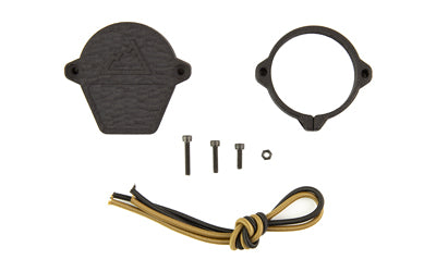 One Hundred Concepts, Ruggedized Rear ScopeCap, Lens Cover, Fits 40.2mm Rear Optics, Matte Finish, Black, Includes ShockCollar