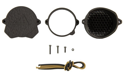 One Hundred Concepts, ScopeCap Pro, Lens Cover, Fits 53MM Scope Lenses, Matte Finish, Black, Flip-up Cover, Includes Kill Flash and ShockCollar