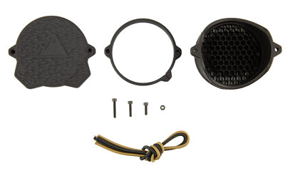 One Hundred Concepts, ScopeCap Pro, Lens Cover, Fits 59MM Scope Lenses, Matte Finish, Black, Flip-up Cover, Includes Kill Flash and ShockCollar