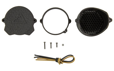 One Hundred Concepts, ScopeCap Pro, Lens Cover, Fits 65MM Scope Lenses, Matte Finish, Black, Flip-up Cover, Includes Kill Flash and ShockCollar