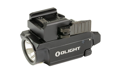 Olight, Baldr RL Mini, Rechargeable Weapon Mounted Light with Laser, Slide Rail Mount, Fits Picatinny, Red Laser, 600 Lumens, Black