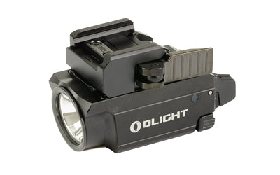 Olight, Baldr Mini, Rechargeable Weapon Mounted Light with Laser, Slide Rail Mount, Fits Picatinny, Green Laser, 600 Lumens, Black
