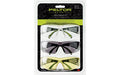 3M/Peltor, SecureFit 400, Anti-fog Glasses, Lightweight, Amber/Clear/Gray, Safety Eyewear 3-Pack