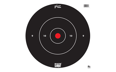 Pro-Shot Products, Splatter Shot, 12" Bullseye, Paper Target, 5 Pack, Black/White
