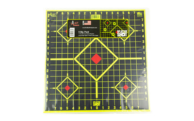 Pro-Shot Products, Splatter Shot Sight In, Long Range, 17.75"x17.75", 5 Pack, Green/Black