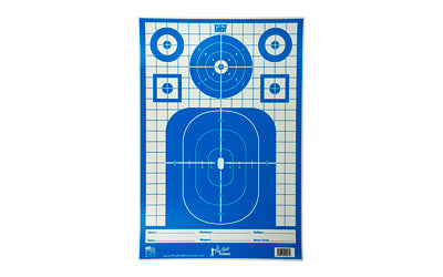 Pro-Shot Products, Splatter Shot, 12"x18" Blue Tactical Precision Target, Adhesive Target, 8 Pack, Blue/White