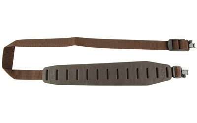 Quake, Claw Standard 2.0, 2 Point Rifle Sling, Brown, Includes Hush Stalker II QD Metal Sling Swivels