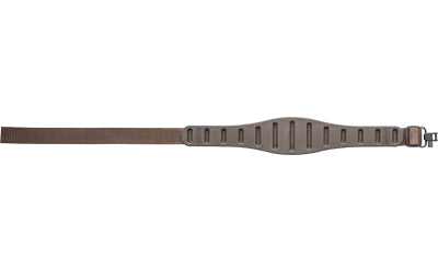 Quake, Claw Contour, 2 Point Rifle Sling, Brown, Includes Hush Stalker II QD Metal Sling Swivels