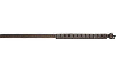 Quake, Claw Slimline, 2 Point Rifle Sling, Brown, Includes Hush Stalker II QD Metal Sling Swivels