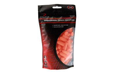 Radians, Ear Plugs, Orange, NRR 32, 50 Plugs Per Bag, Resealable Bag