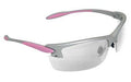 Radians, Glasses, Silver and Pink Frame, Clear Lens