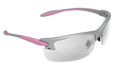 Radians, Glasses, Silver and Pink Frame, Clear Lens