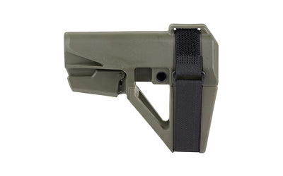 SB Tactical, SBA5, Pistol Stabilizing Brace, Fits AR Carbine Extension, Olive Drab Green, 5 Position Adjustable, Includes Adjustable Nylon Strap