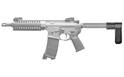 SB Tactical, SB Mini, Stabilizing Pistol Brace, Fits AR Pistol Buffer Tube, Black, Includes Adjustable Nylon Strap