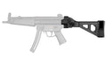 SB Tactical, SBT522, Side Folding Stabilizing Brace, Fits HK MP5 .22LR, Black, Includes Adjustable Nylon Strap