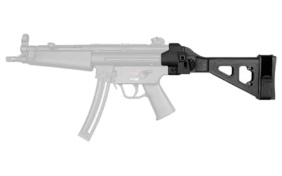 SB Tactical, SBT522, Side Folding Stabilizing Brace, Fits HK MP5 .22LR, Black, Includes Adjustable Nylon Strap