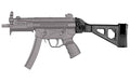 SB Tactical, SBT5K, Side Folding Stabilizing Brace, Fits HK MP5K/SP89 Clones, Black, Adjustable Nylon Strap