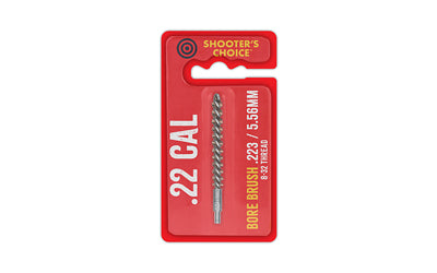 Shooter's Choice, Shooters Choice Bore Brush, 3", .22 Cal, 8-32 Threads, Bronze