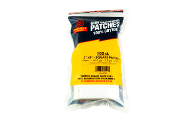 Shooter's Choice, Shooters Choice Cleaning Patch, 3", 100 Pack